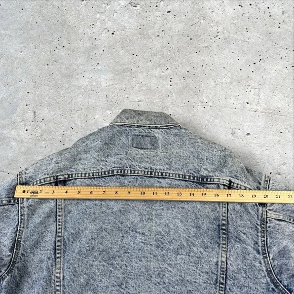 Vintage Levis‎ Denim Jacket Mens Large Acid Wash Type 3 Trucker USA 70507 0219
